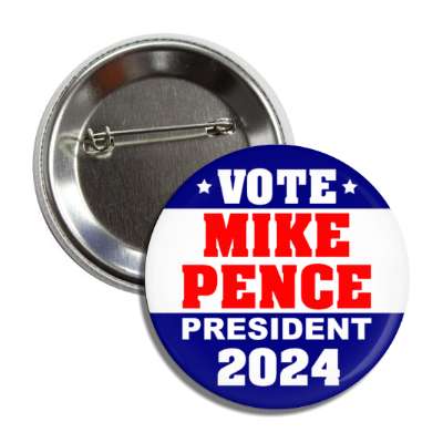 vote mike pence president 2024 blue white red gop button
