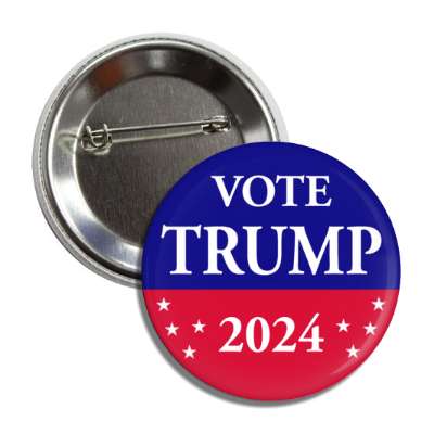 vote trump 2024 red white blue gop button