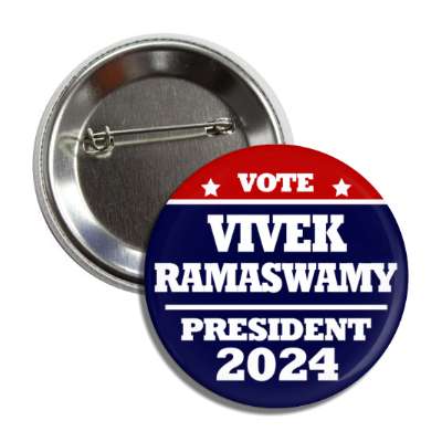 vote vivek samaswamy president 2024 red white blue star gop button