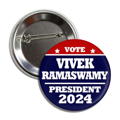 vote vivek samaswamy president 2024 red white blue star gop button