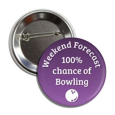 weekend forecast 100 percent chance of bowling button
