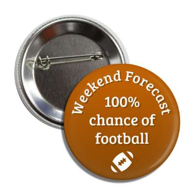 weekend forecast 100 percent chance of football button