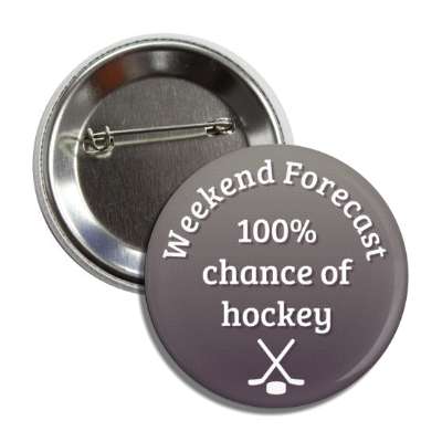 weekend forecast 100 percent chance of hockey button