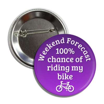 weekend forecast 100 percent chance of riding my bike button