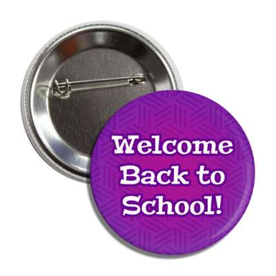 welcome back to school purple texture button