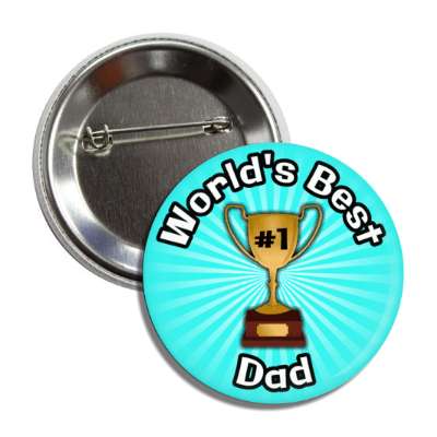 worlds best dad trophy number one button