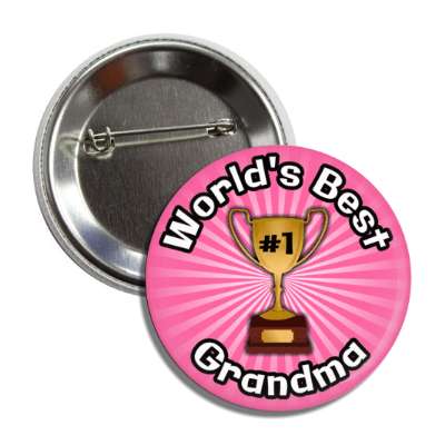 worlds best grandma trophy number one button