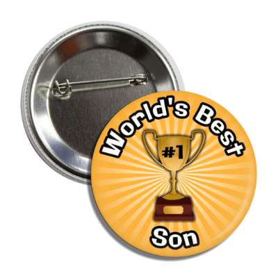 worlds best son trophy number one button