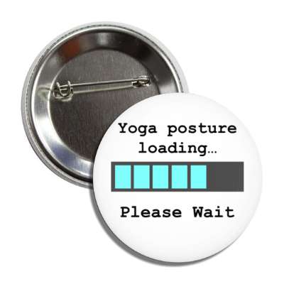yoga posture loading please wait progress bar button