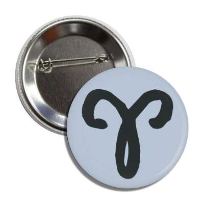 zodiac aries symbol astrology horoscope button