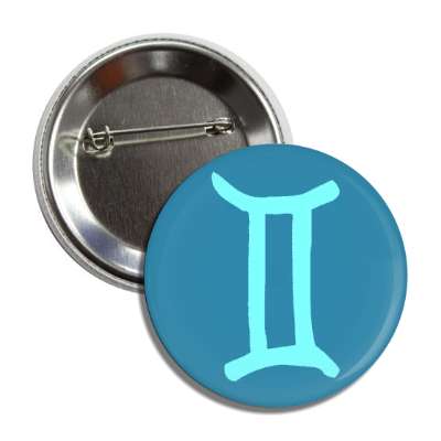 zodiac gemini symbol astrology horoscope button