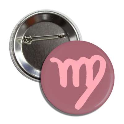 zodiac virgo symbol astrology horoscope button