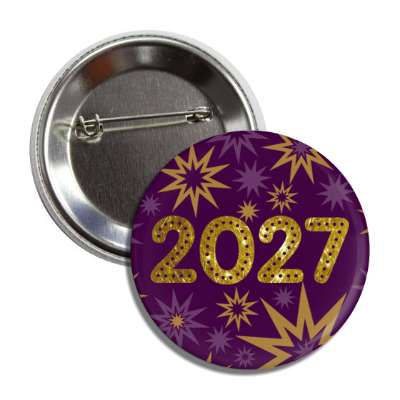 2027 new years bursts purple button