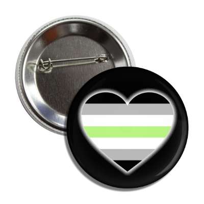 agender pride flag heart button
