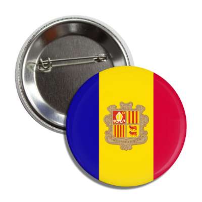 andorra flag country button