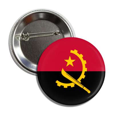 angola flag country button