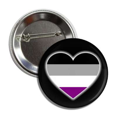 asexual pride flag heart button
