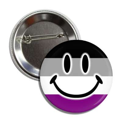 asexual pride flag smile face button
