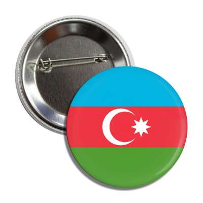 azerbaijan flag country button