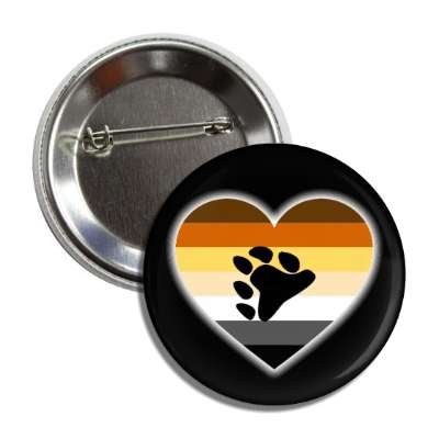 bear pride flag heart button
