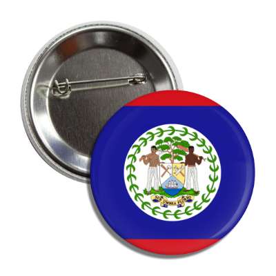 belize flag country button