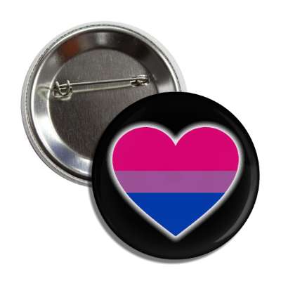 bisexual pride flag heart button
