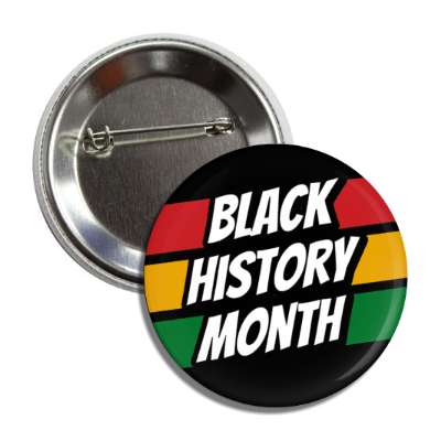 black history month bold angle red gold green button