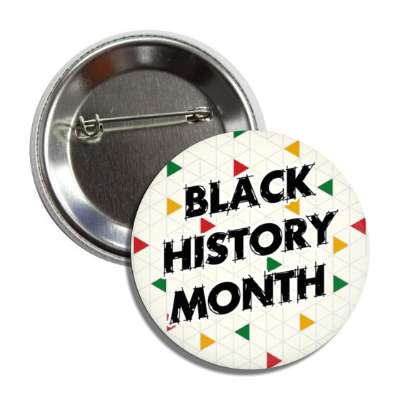 black history month stylized triangles diagonal button