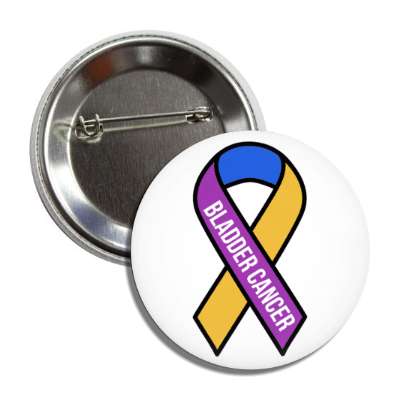 bladder cancer purple marigold blue awareness ribbon button