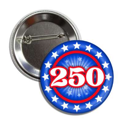 blue usa 250 anniversary stars button