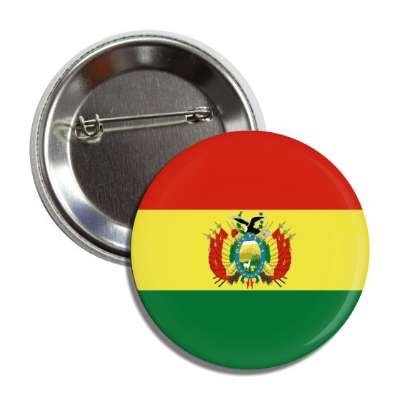 bolivia flag country button