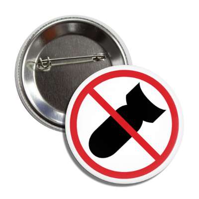 bomb falling red slash protest button