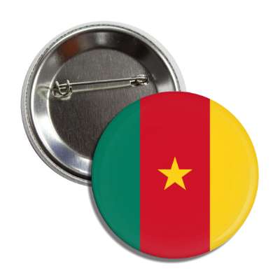 cameroon flag country button