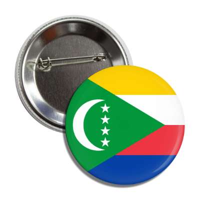 comoros flag country button