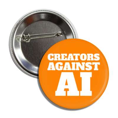 creators against ai orange white button