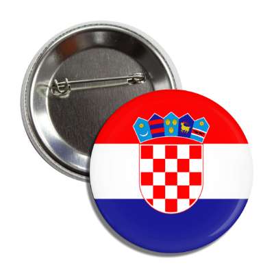 croatia flag country button