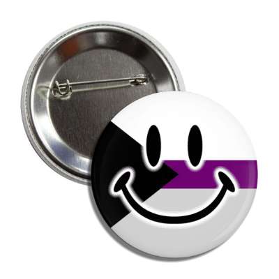 demisexual pride flag smile face button
