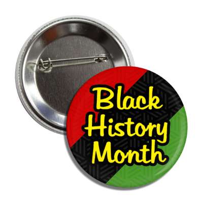 diagonal african flag colors black history month classy cursive button