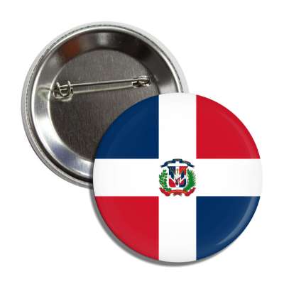 dominican republic flag country button