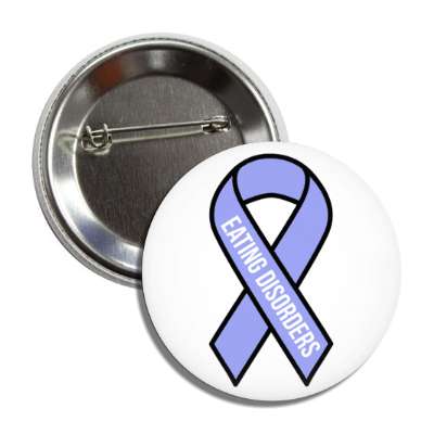 eating disorders periwinkle awareness ribbon button