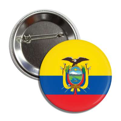 ecuador flag country button