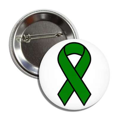 emerald classic awareness ribbon button