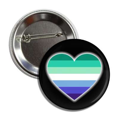 gay men pride flag heart button