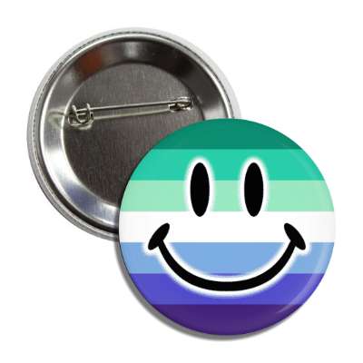 gay men pride flag smile face button