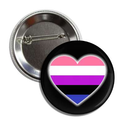 genderfluid pride flag heart button