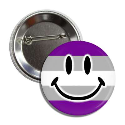 graysexual pride flag smile face button