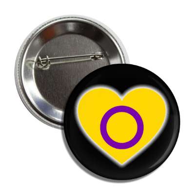 intersex pride flag heart button