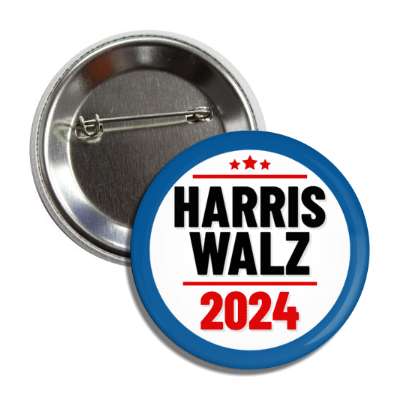 kamala harris president tim walz vice president 2024 button