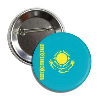 kazakhstan flag country button