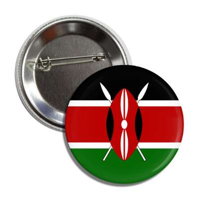 kenya flag country button
